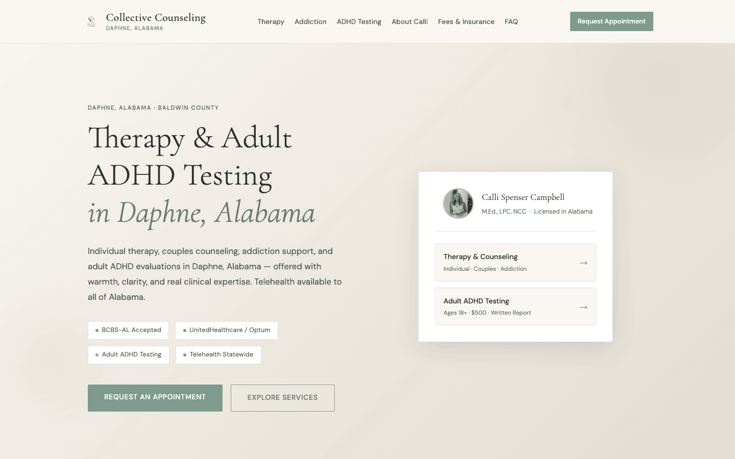 Collective Counseling — Homepage — therapy and adult ADHD testing