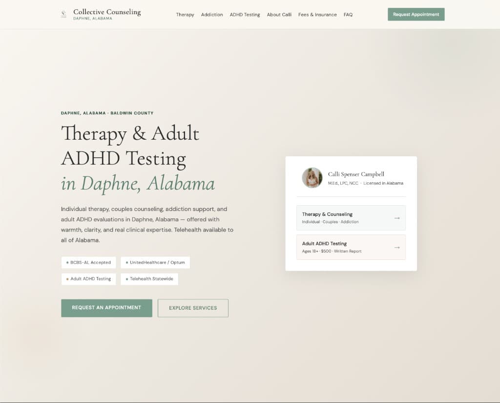 Collective Counseling — Homepage — therapy and ADHD testing