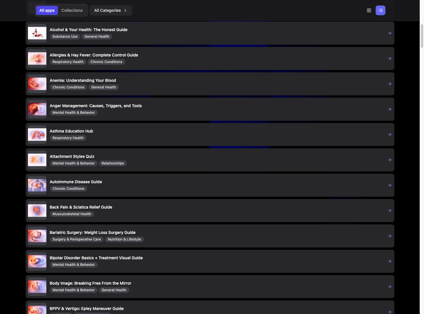 Continued list — full registry