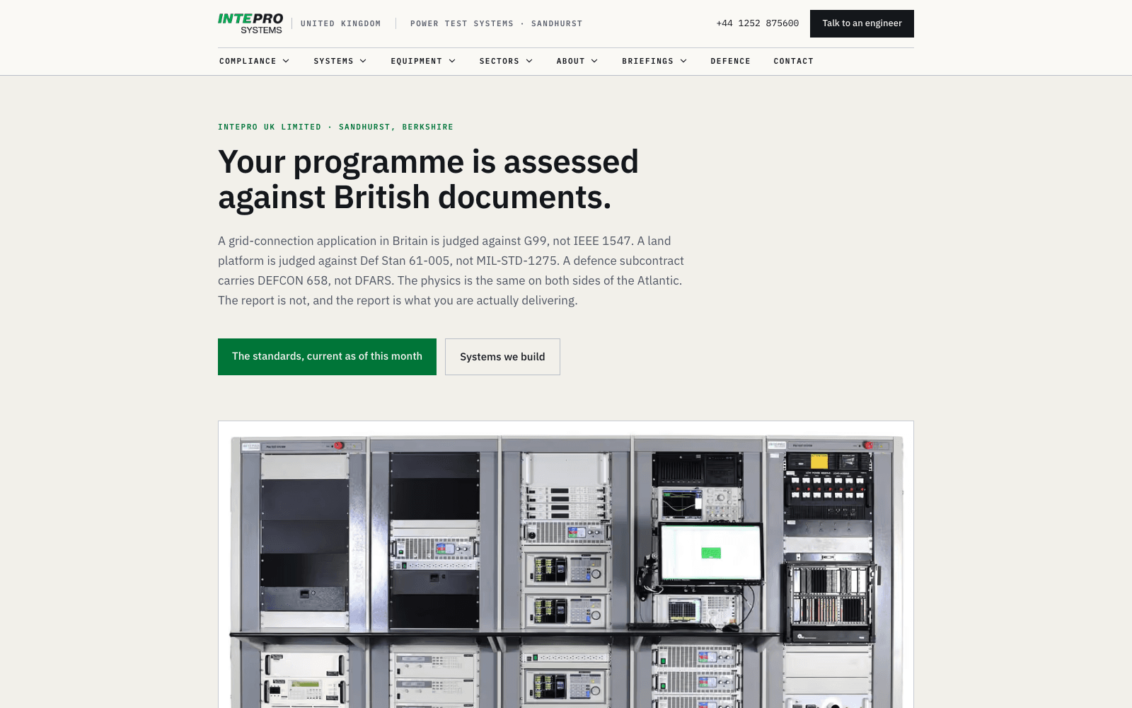 inteprosystems.uk — built for British programmes