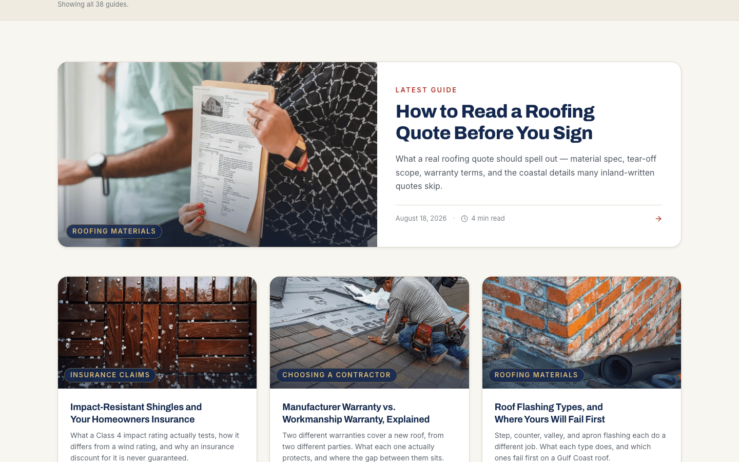 Blog — 38 homeowner guides