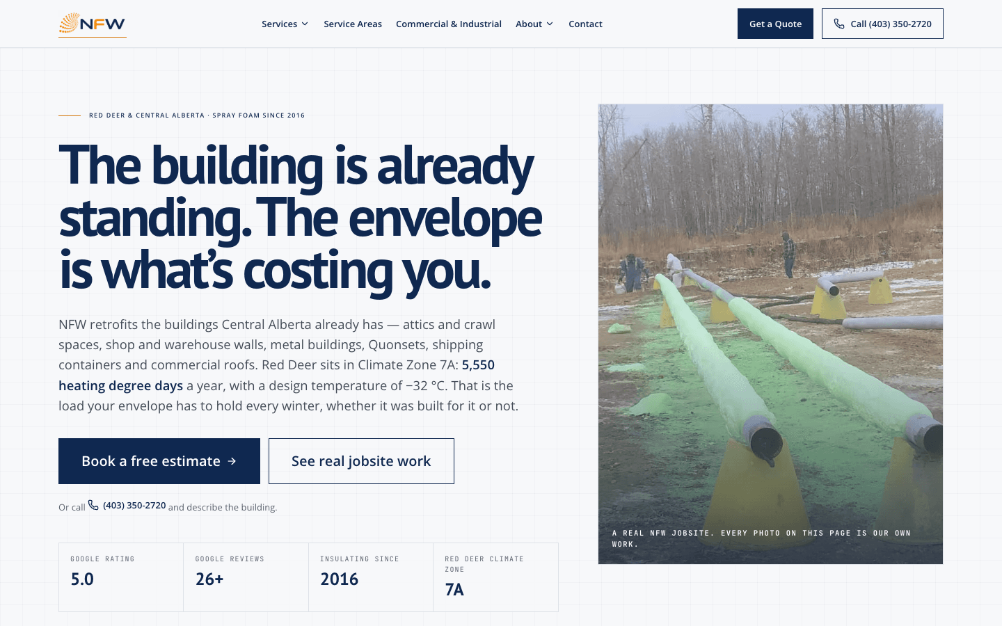 NFW Sprayfoam & Insulation — cover screen