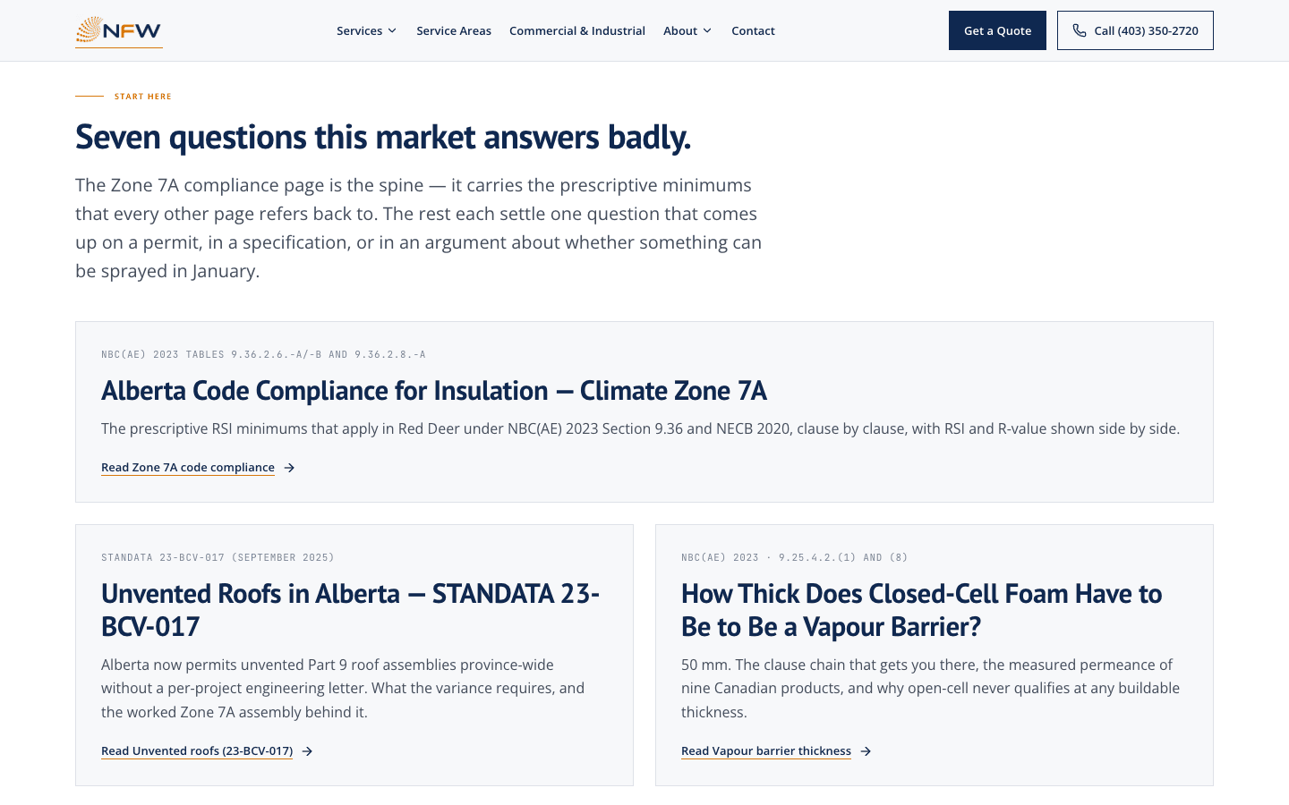 Alberta code library — the clause numbers written out