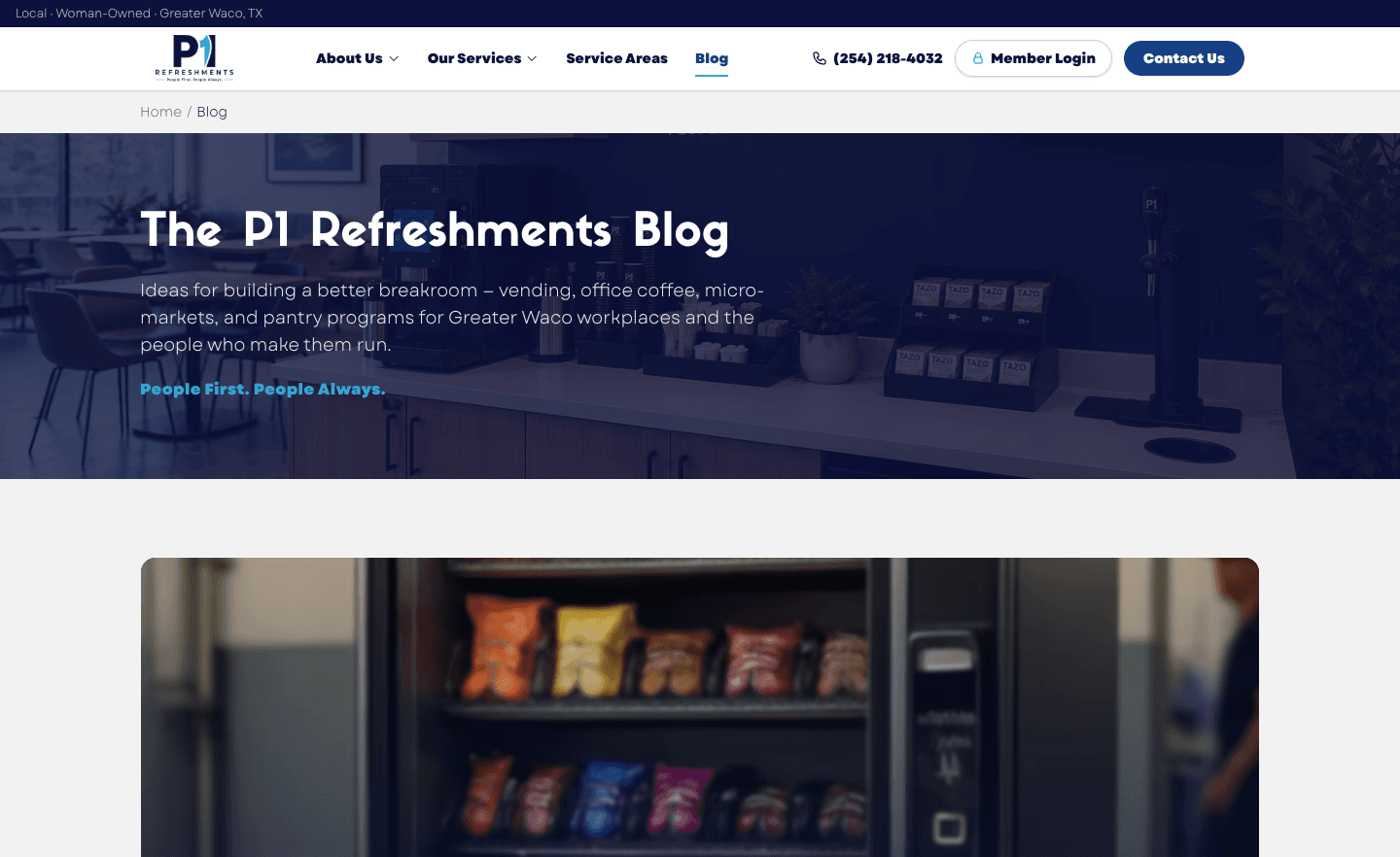 Native blog engine — editorial calendar