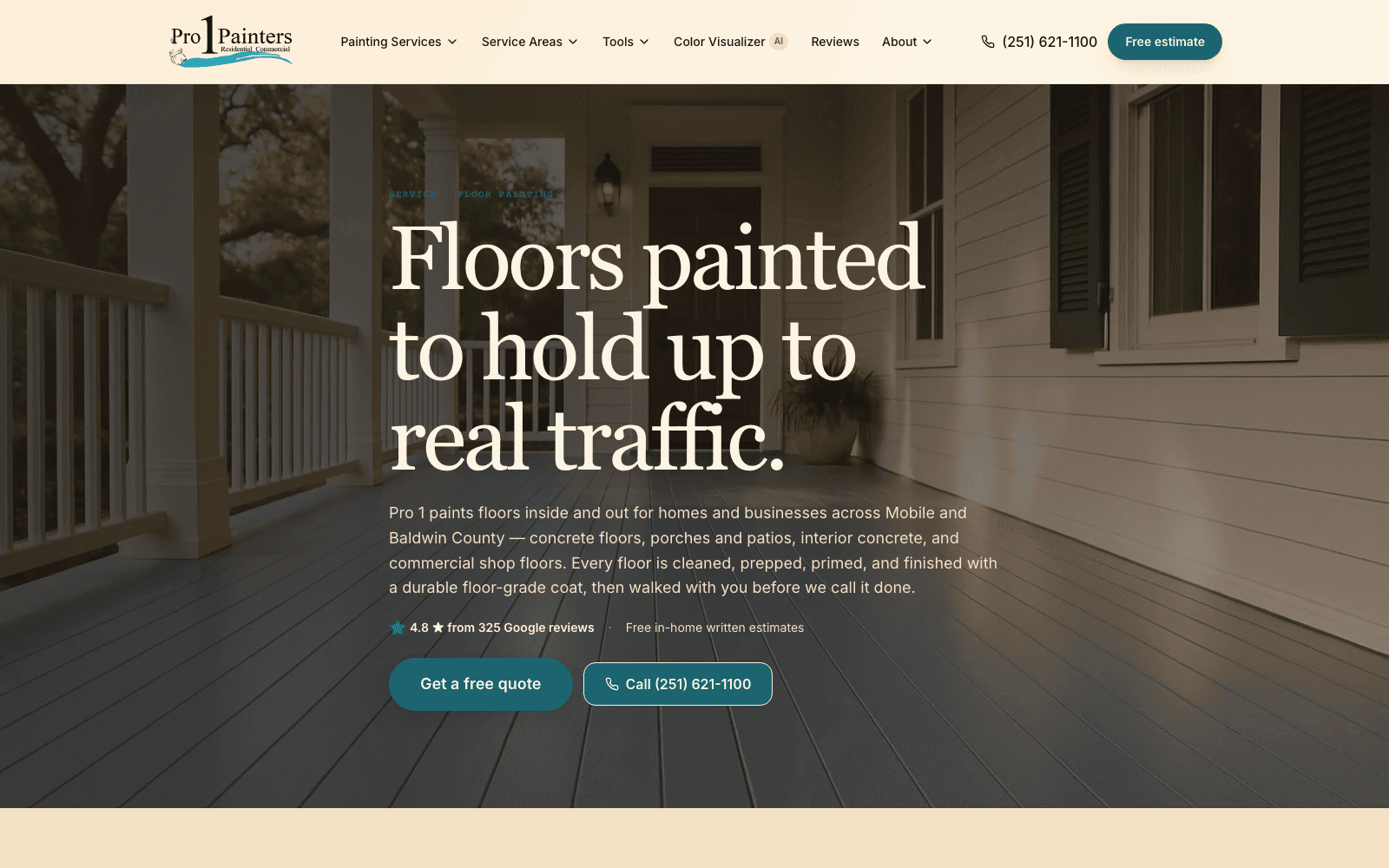 Floor painting — dedicated service