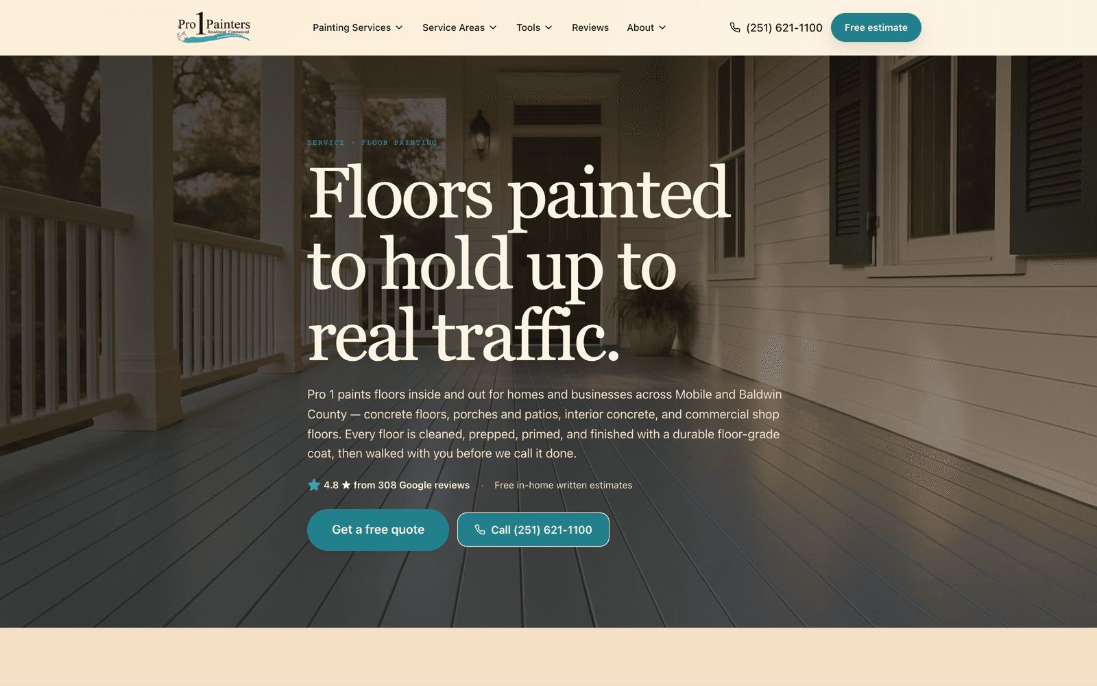 Floor painting — dedicated service