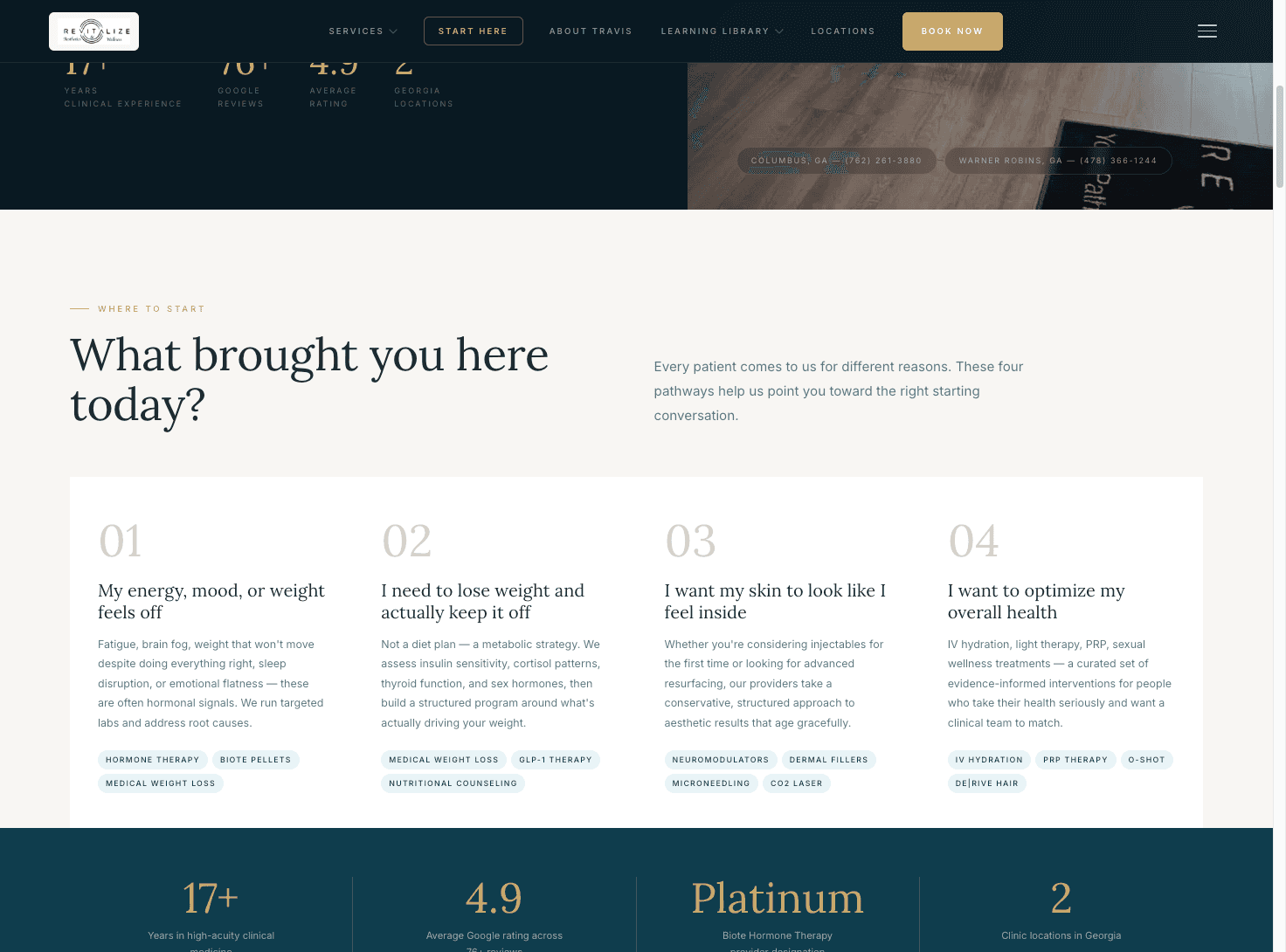 Start Here — onboarding flow