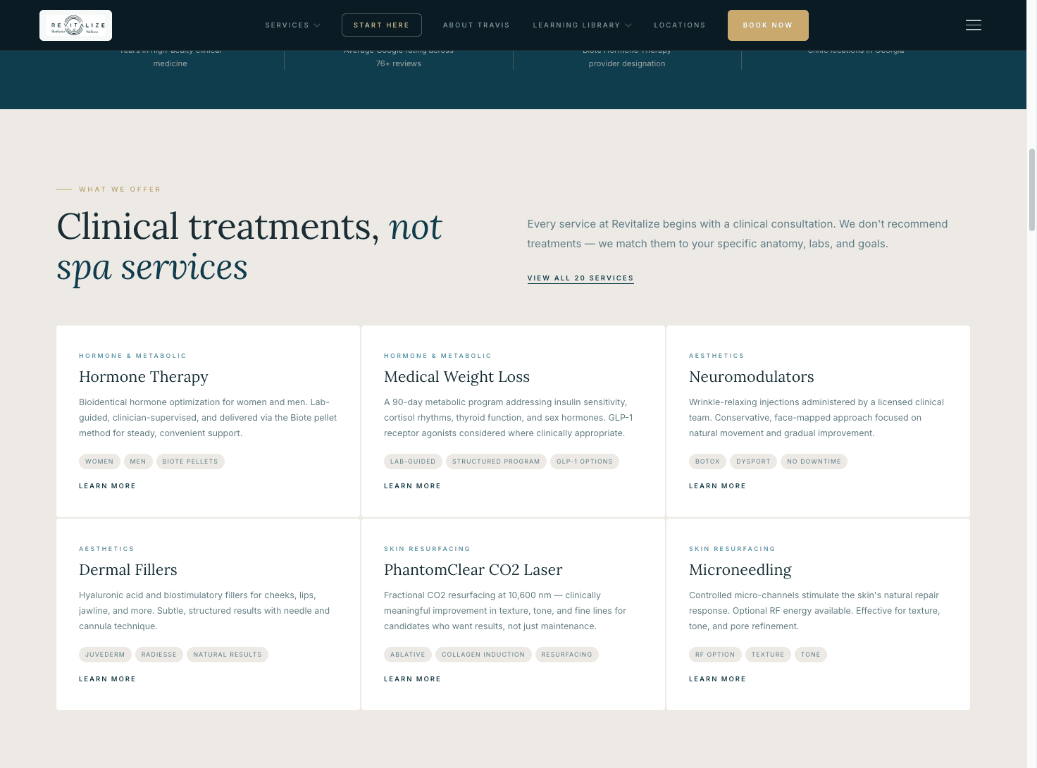 Treatment Finder — interactive guide