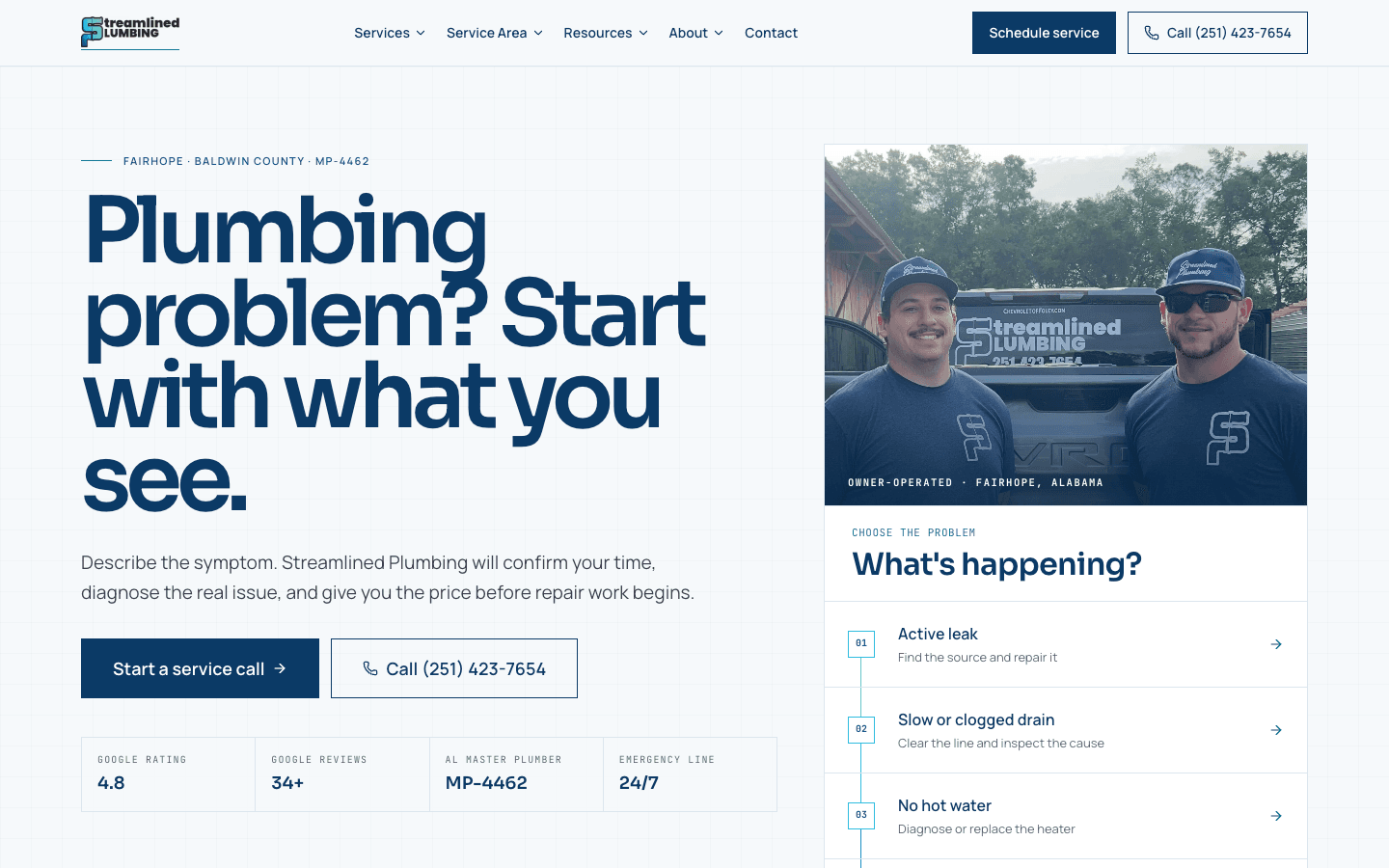 Streamlined Plumbing — cover screen
