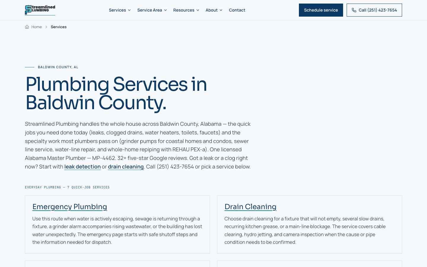 Services — 14 owner-confirmed service lines