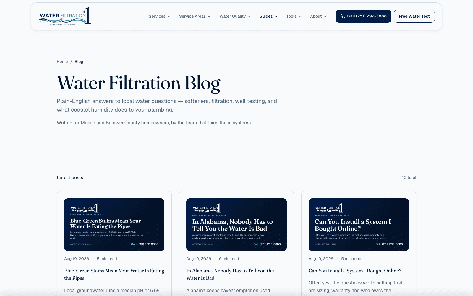 Blog — 40 plain-English water guides